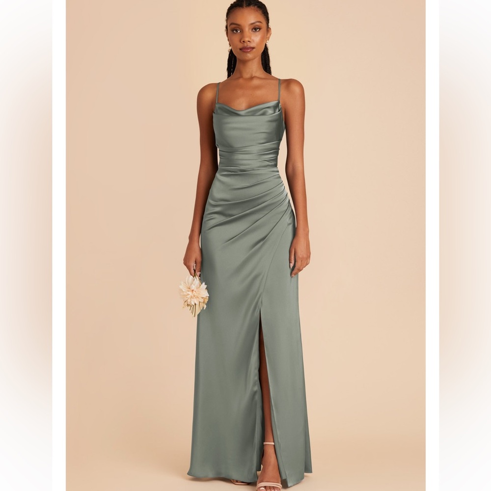 Birdy Grey Lydia Matte Satin Dress - Sea Glass size Medium
